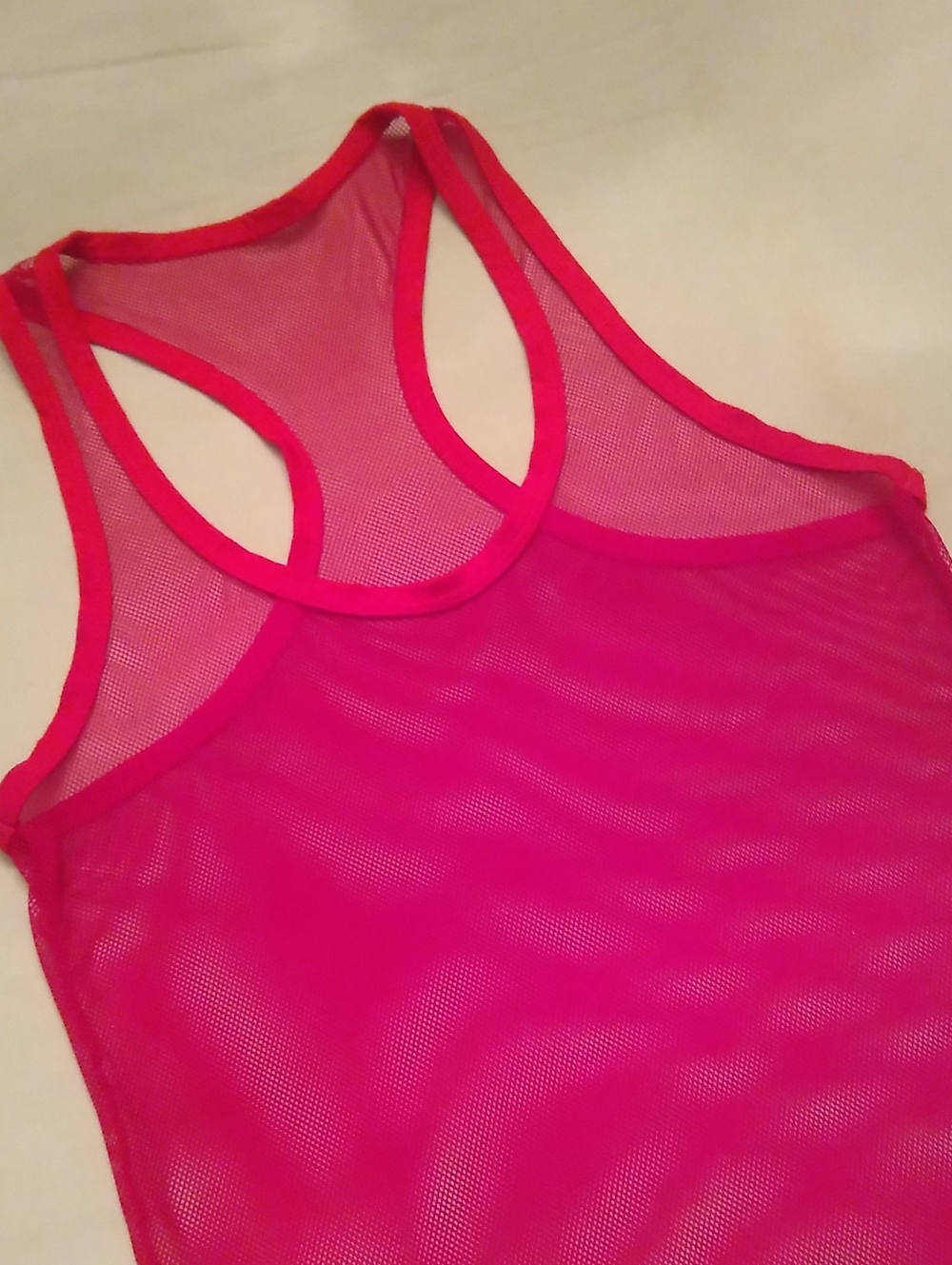 Racerback Sheer Mesh Tank